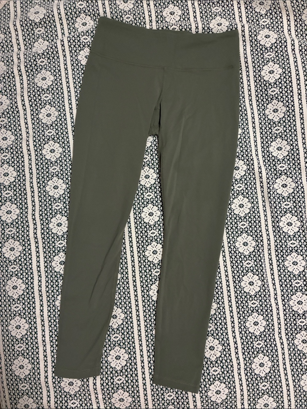 Prana High-Waist Olive Green Leggings